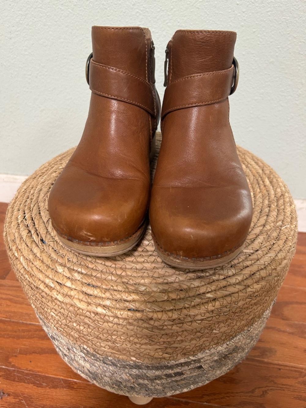 DANSKO Size 38 Brennan Women's Leather Ankle Boots with Buckle Strap - Picture 2 of 4